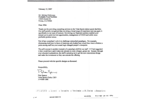 Vetta Sports Clubs Profitable Food Facilities Recommendation Letter